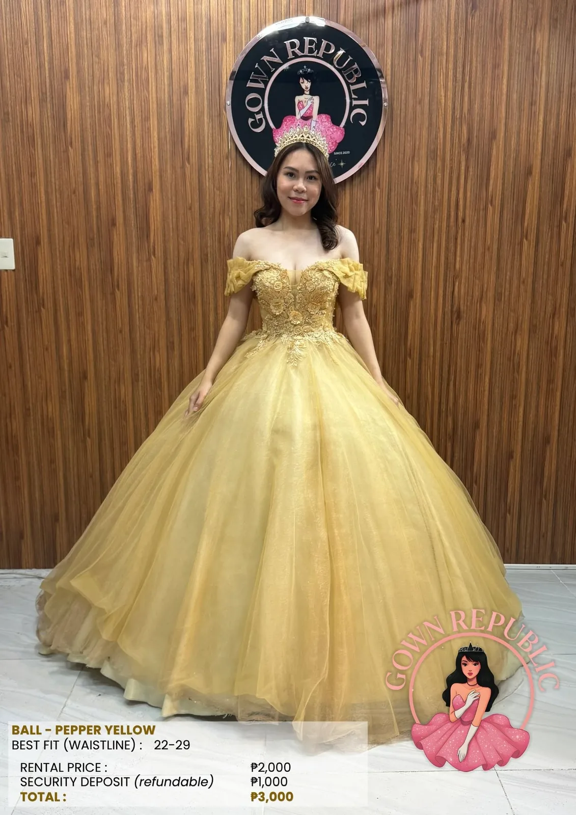 Ball Gowns: Yellow / Gold 308